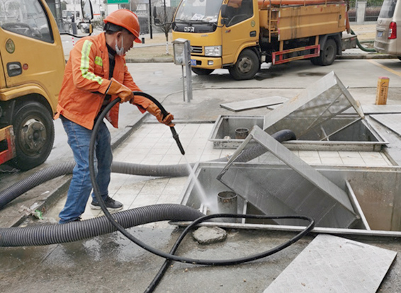 老街街道隔油池清理